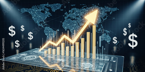 Global Financial Technology Concept