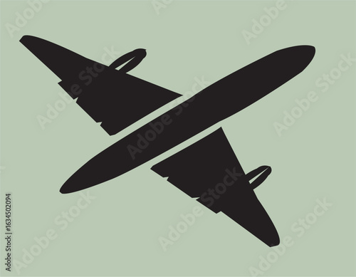 vector illustration of airplane