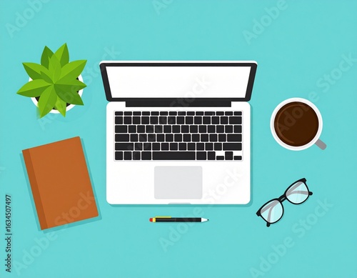 Flat Work from Home Vibe