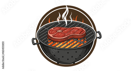 Grilling Perfection Juicy Steak on the Barbecue for a Tasty Outdoor Meal