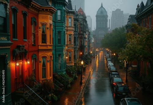Life of city streets of big cities.