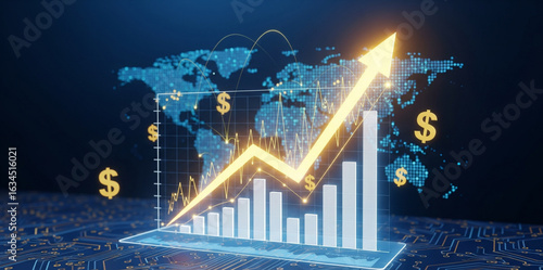 Global Financial Growth Background