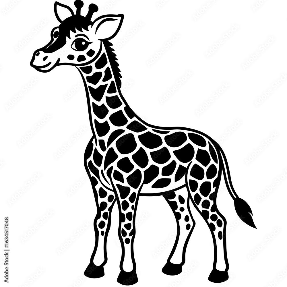 Naklejka premium giraffe vector illustration