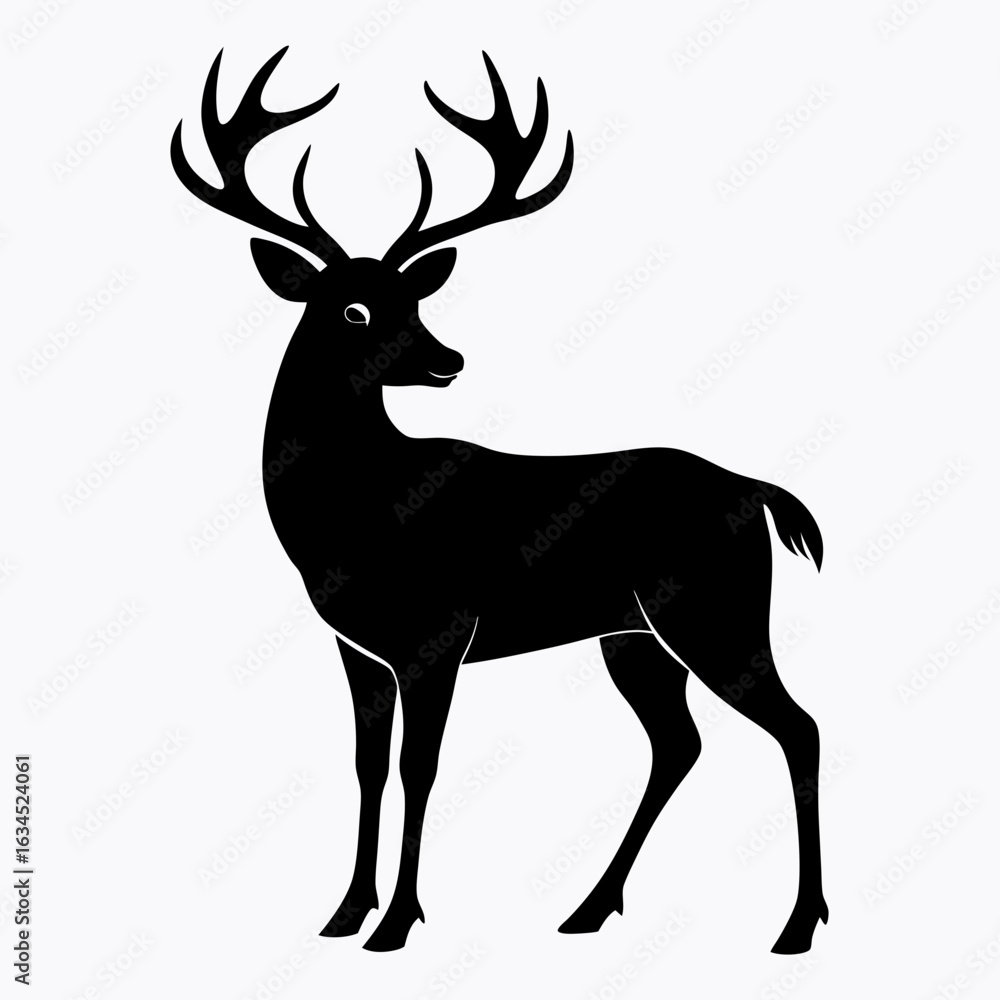 Fototapeta premium deer silhouette vector