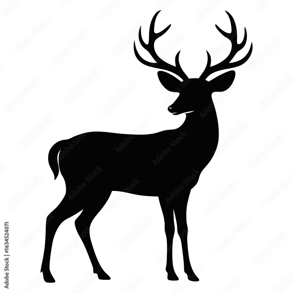 Fototapeta premium deer silhouette vector