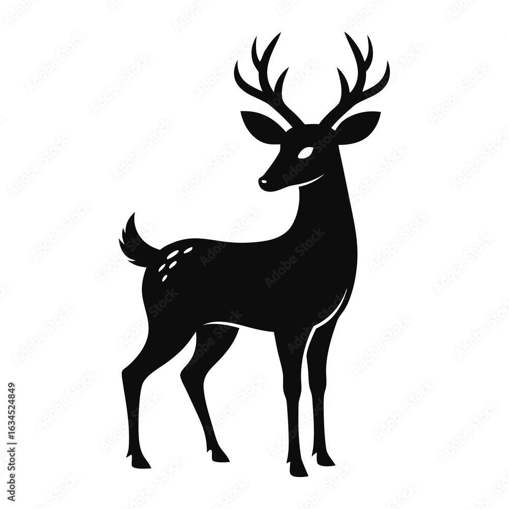Fototapeta premium deer silhouette vector