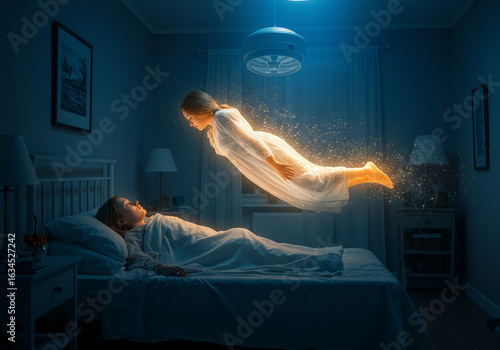 The spirit leaves a person when they die.