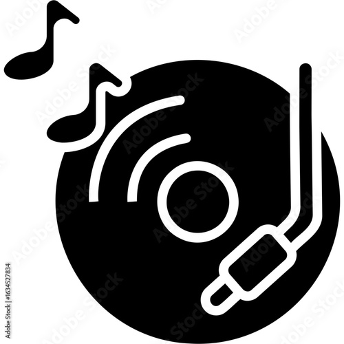 Solid Black Vinyl Icon