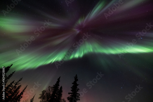 The Aurora Borealis dances in the skies over northern and interior Alaska. 