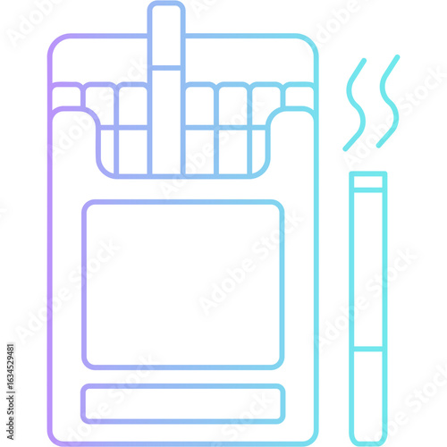 Gradient Cigarette Icon