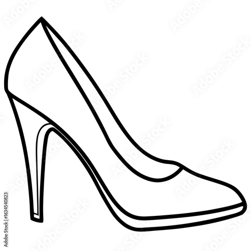 black high heel shoes