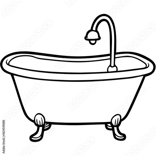 illustration of a bath tub
