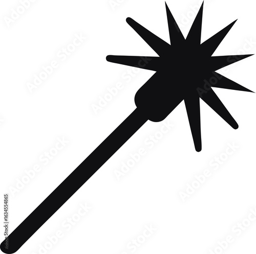 Magic spark wand silhouette
