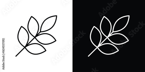 Wheat grain icon art Illustrations. premium line icons