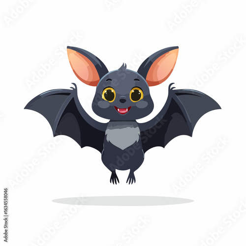Fledermaus mit grinsendem Gesicht