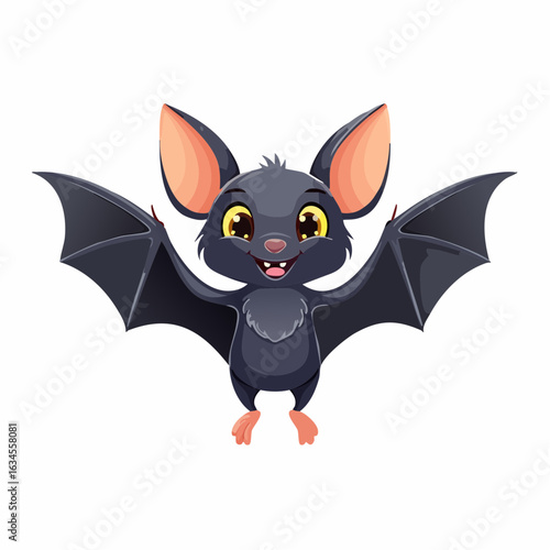 Fledermaus mit grinsendem Gesicht