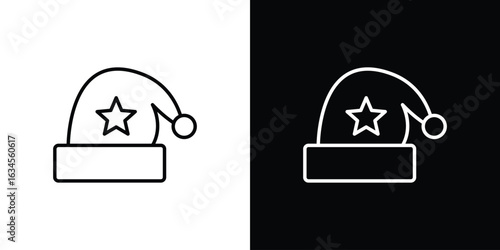 Sleeping Hat icon art Illustrations. premium line icons