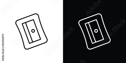 Sharpener icon art Illustrations. premium line icons
