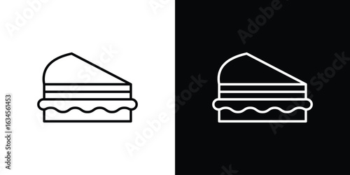 Sandwich icon art Illustrations. premium line icons