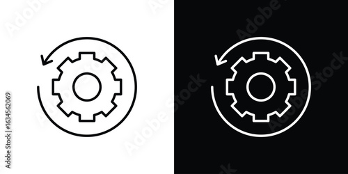 Recovery icon art Illustrations. premium line icons