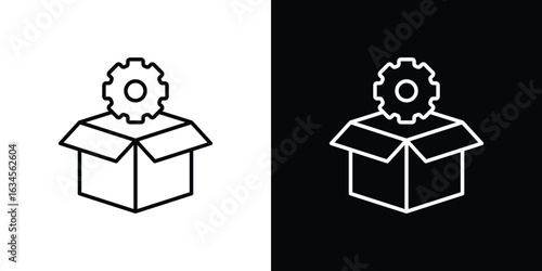 Product management icon art Illustrations. premium line icons