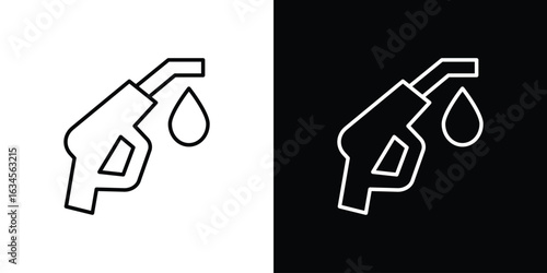 petrol icon art Illustrations. premium line icons