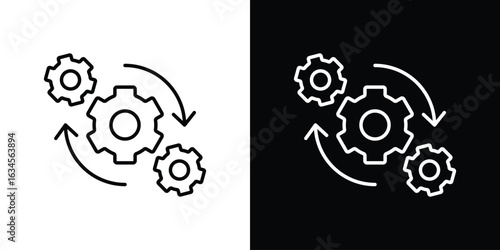 Operation icon art Illustrations. premium line icons