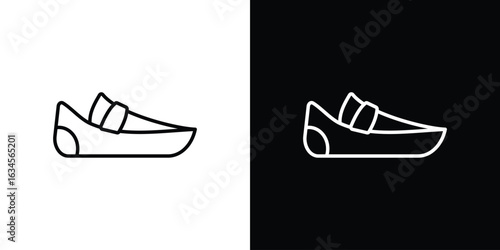 Loafer icon art Illustrations. premium line icons