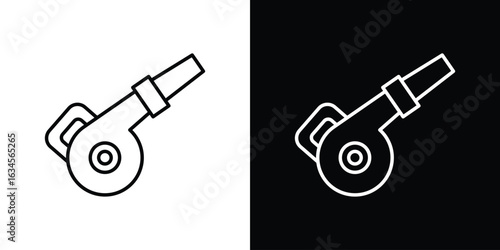 Leaf blower icon art Illustrations. premium line icons