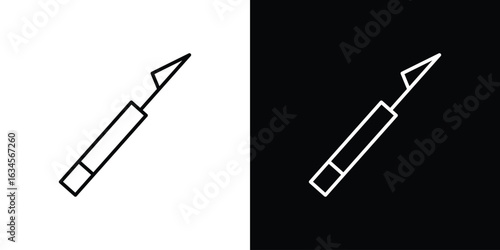 Harpoon icon art Illustrations. premium line icons