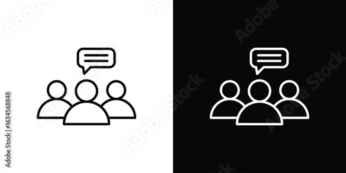 Expert opinion icon art Illustrations. premium line icons