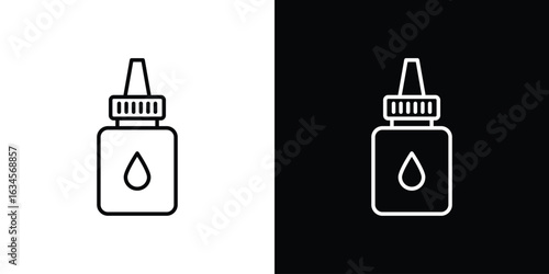 eye drop icon art Illustrations. premium line icons