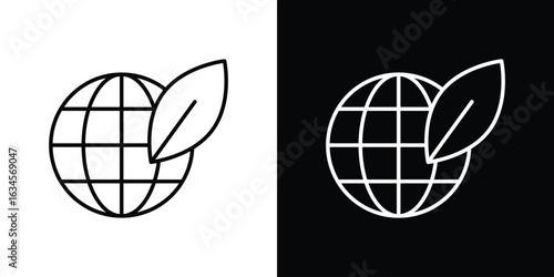 Environment icon art Illustrations. premium line icons