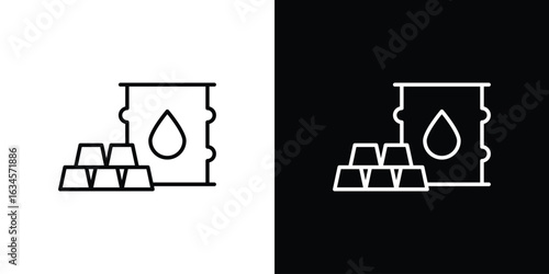 Commodity icon art Illustrations. premium line icons