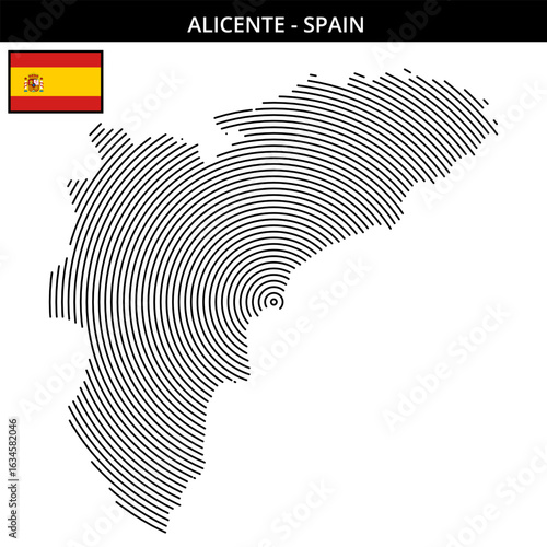 Alicante Spain  its unique map design