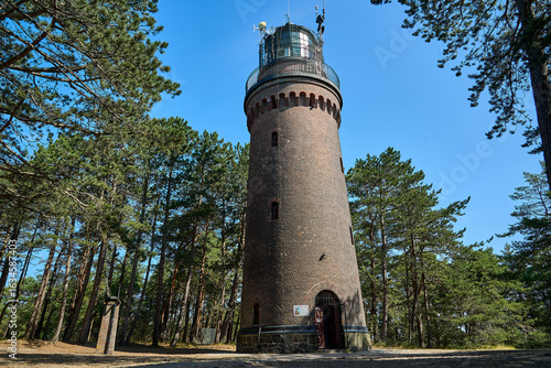Fototapeta Naklejka Na Ścianę i Meble -  Czolpino Lighthouse near Leba in Pomerania,