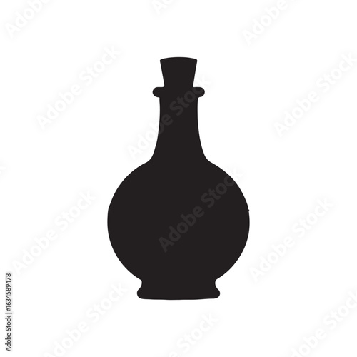 Potion silhouette vector flat illustration design on white background