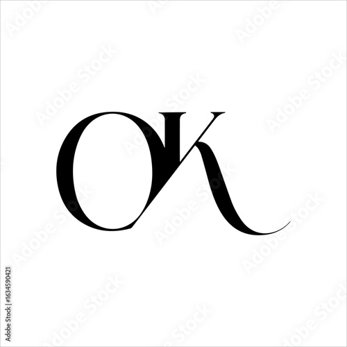 Ok comic doodle lettering flash effects. Shining hand drawn OK onomatopoeia. Okey okay decorative word cartoon icon. Vector illustration, calligraphy