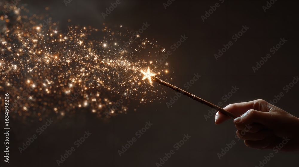 Fototapeta premium Hand Holding a Firecracker: A hand lighting a firecracker, with sparks flying as it begins to ignite, capturing the excitement of a celebration.