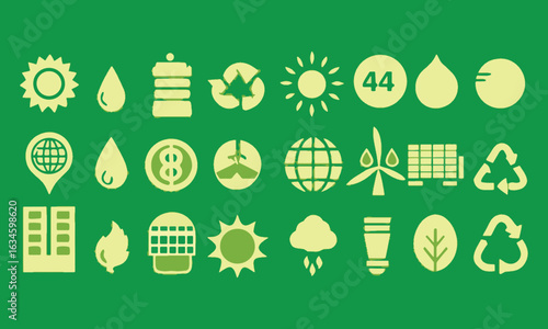 Eco and Green Energy Icons