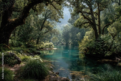 Tranquil forest stream