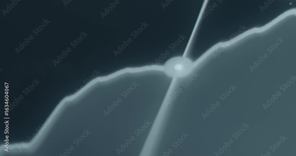 View of price movements on of an asset on line chart