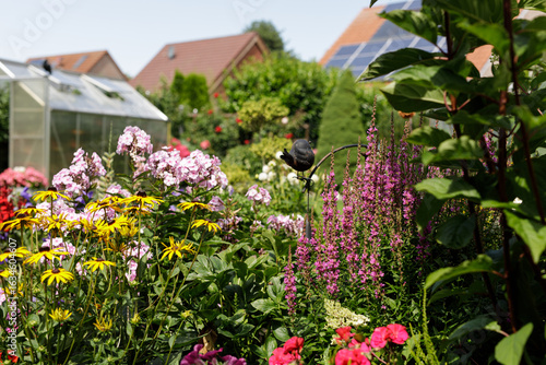 Beautiful summer garden wit...