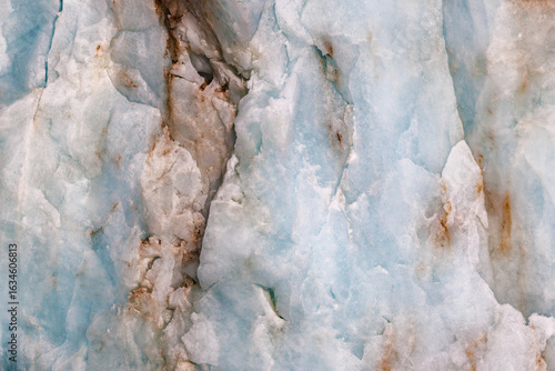 Extreme closeup of the terminus of the Hisinger glacier, Dickson, fjord, Northeast Greenland National Park. Background ice texture. d.