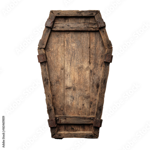 Old Wooden Coffin Lid