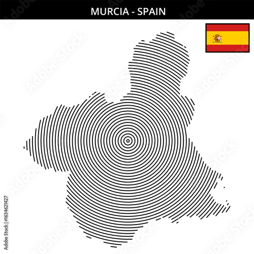 Murcia Spain with its unique circular map design