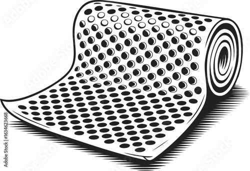 Bubble wrap, cushioning material, protective sheet, packing supply, air-filled support