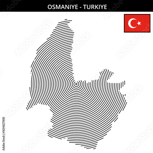 Maps of cities with flags highlighting geographical features