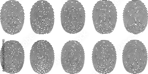 vector art finger print illustration