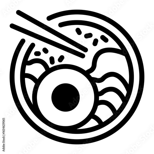 This Bibimbap icon is suitable for South Korean Culture.